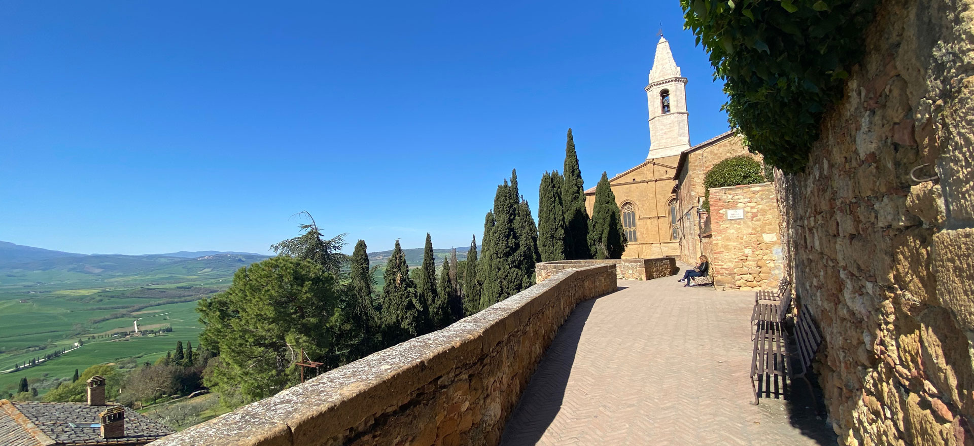 The view in Pienza